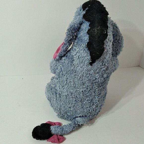 Eeyore The Donkey w/Cling Tail - Disney Store Authentic Retired Plush 13" - Picture 4 of 6